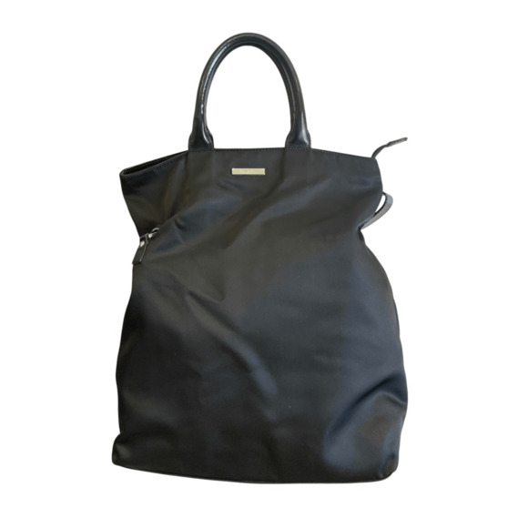 GUCCI Tote Bag Large Shoulder Leather Black Nylon - Picture 13 of 13